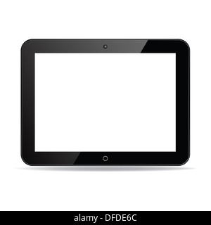 black computer tablet touchscreen Stock Photo