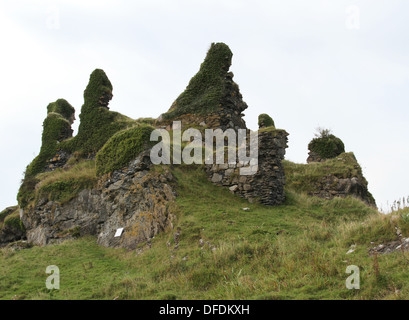 Ruin of Coeffin Castle Lismore Scotland October 2013 Stock Photo