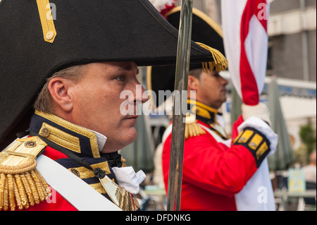 Gibraltar Military Reenactment Stock Photo