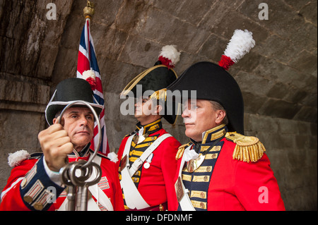 Gibraltar Military Reenactment Stock Photo