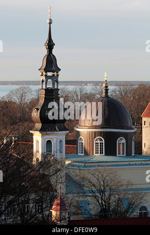 Old orthodox church dome in Tallinn, Estonia Stock Photo