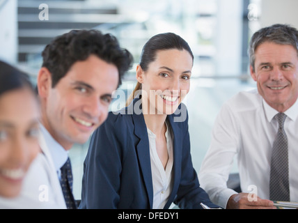 Portrait of smiling doctors and business people Stock Photo