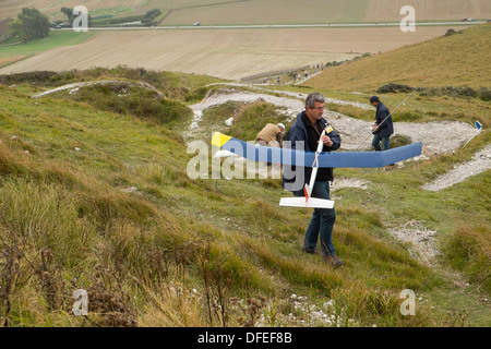 model aircraft enthusiast Stock Photo