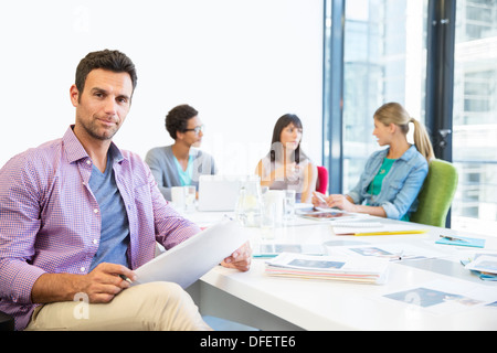 Business people in meeting Stock Photo
