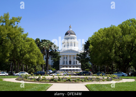 California State Capitol building located in Sacramento, CA. Stock Photo