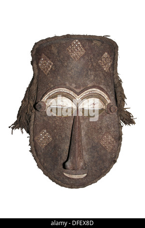 Wood and Fibre Mask, West Africa Stock Photo