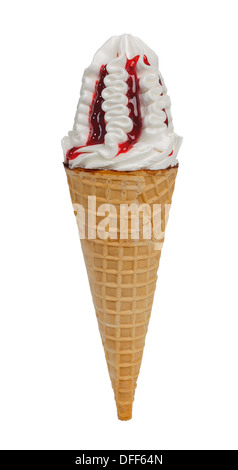 soft serve ice cream isolated on white background Stock Photo - Alamy