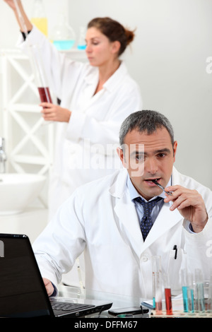 Science lab Stock Photo