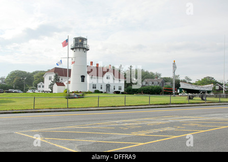 Chatham Lighthouse in Chatham, Cape Cod, Massachusetts Stock Photo