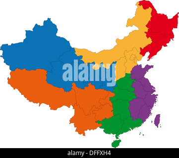 China map Stock Photo