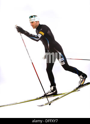 Park City, Utah, USA. 3rd Oct, 2013. Andy Newell, 39 from Bennington, Vermont - Cross Country. USOC Olympic Media Summit in Park City, Utah © Erich Schlegel/ZUMAPRESS.com/Alamy Live News Stock Photo