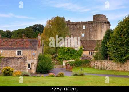 Nunney Castle, Somerset, England, United Kingdom Stock Photo