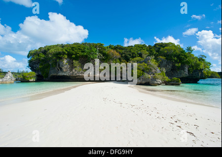 White sand beach, Bay de Kanumera, Île des Pins, New Caledonia, France Stock Photo