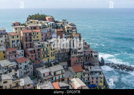 Manarola,Province La Spezia,Cinque Terre,Liguria,Italy Stock Photo