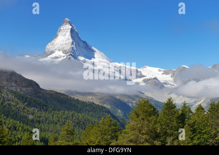Matterhorn, Valais Alps, Canton of Valais, Switzerland Stock Photo