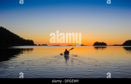 Kayaking Bay of Fundy Stock Photo