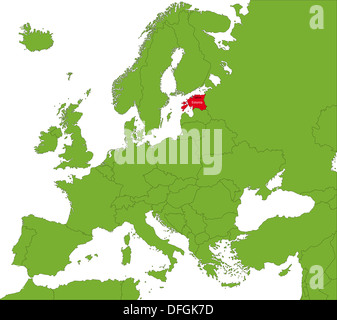 Estonia map Stock Photo
