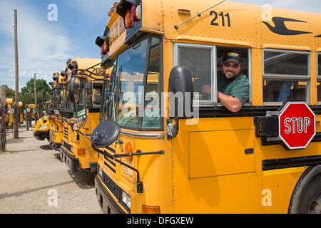 School Bus Driver Stock Photo