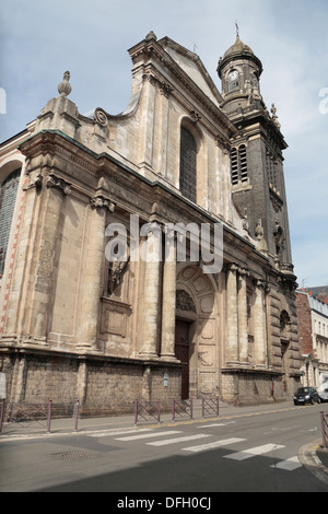 Eglise Saint-Andre XVIII siecle, rue Royale, Vieux-Lille, Lille, Nord-Pas-de-Calais, Nord, France. Stock Photo