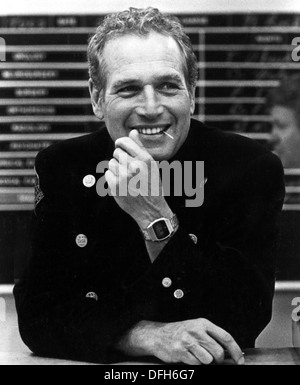 Paul Newman on-set of the Film, Fort Apache, The Bronx, 1980 Stock Photo