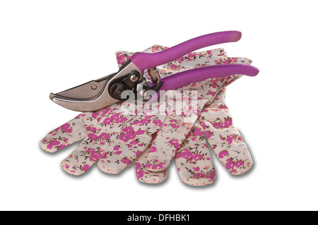 Various size cutters for trimming tree branches Stock Photo