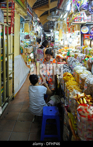 Bến Thành Market,a large marketplace in Ho Chi Minh city, Vietnam Stock Photo