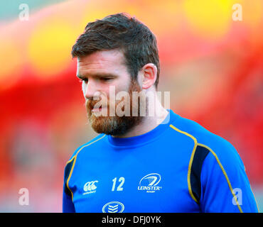 Limerick, Ireland. 05th Oct, 2013. Gordon D'Arcy (Leinster) before the RaboDirect Pro 12 game between Munster and Leinster from Thomond Park. Credit:  Action Plus Sports/Alamy Live News Stock Photo