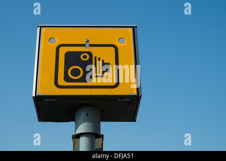 The rear view of a Gatso speed camera Stock Photo