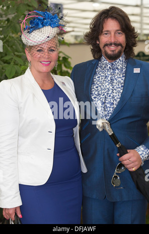 Laurence Llewelyn-Bowen and wife at Chelsea Flower Show Stock Photo