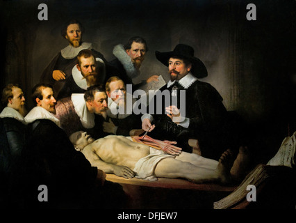 The Anatomy Lesson ( de anatomische les ) of Dr  Nicolaes Tulp 1632  Rembrandt Harmenz van Rijn 1606 - 1669 Dutch Netherlands Stock Photo