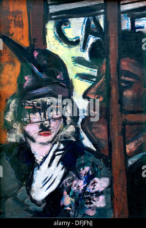 Painting German Germany Max Beckmann Little Pub 1944 Stock Photo