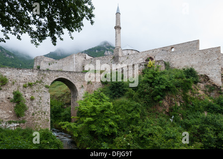 The castle of the historic town of Travnik, Bosnia and Herzegovina Stock Photo