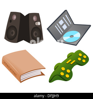 Gaming Icon Set Stock Photo