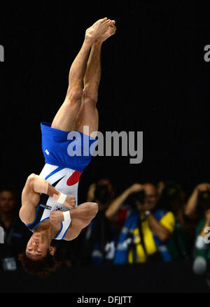 Antwerp, Belgium. 06th Oct, 2013. South Korea's Hak Seon Yang performs at the vault during the Artistic Gymnastics World Championships in Antwerp, Belgium, 06 October 2013. Photo: MARIJAN MURAT (For editorial use only)/dpa/Alamy Live News Stock Photo