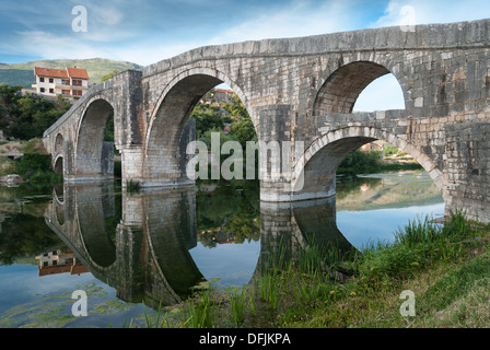 The old stone bridge in Trebinje, Bosnia and Herzegovina Stock Photo