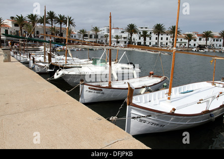 Fornells, Menorca. Fishing village Stock Photo