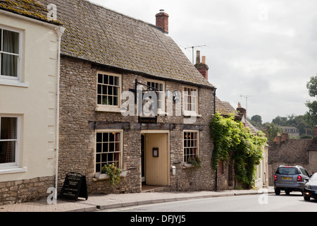 The Smoking Dog Public House, High Street, Malmesbury Wiltshire England UK Stock Photo