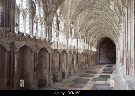 The Cloisters, Gloucester Cathedral, Gloucester, England, UK Stock Photo