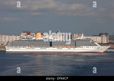 MS Arcadia cruise ship in the P&O Cruises fleet docked in St Petersburg Russia Stock Photo