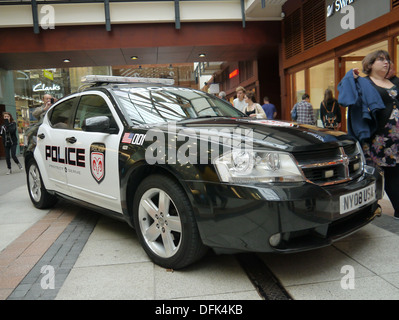 Dodge Avenger, Police interceptor of the Dodge City Police department at Gunwharf Quays, Portsmouth, england Stock Photo