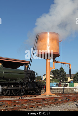 water tower for steam trains Stock Photo