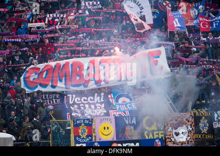 Bologna, Italy. 5th Oct, 2013. Fans (Bologna) Football / Soccer : Italian 'Serie A' match between Bologna 1-4 Hellas Verona FC at Renato Dall'Ara Stadium in Bologna, Italy . Credit:  Maurizio Borsari/AFLO/Alamy Live News Stock Photo