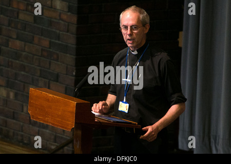 CHURCH OF ENGLAND GENERAL SYNOD UNI OF YORK Archbishop of Canterbury Justin Welby speech Stock Photo