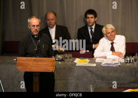 CHURCH OF ENGLAND GENERAL SYNOD UNI OF YORK Archbishop of Canterbury Justin Welby speech Stock Photo