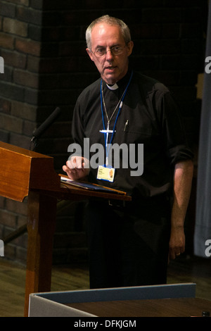 CHURCH OF ENGLAND GENERAL SYNOD UNI OF YORK Archbishop of Canterbury Justin Welby speech Stock Photo