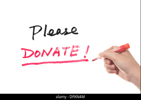 Handwriting text Please Donate. Concept meaning Supply Furnish Hand out  Contribute Grant Aid to Charity Display of Different Color Sticker Notes  Stock Photo - Alamy