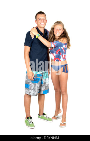 Large group of teenagers in swim suits Stock Photo - Alamy