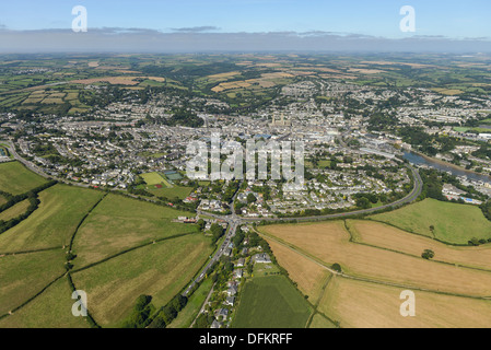 Aerial photograph of Truro Cornwall Stock Photo