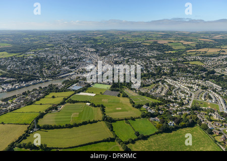Aerial photograph Truro Cornwall Stock Photo