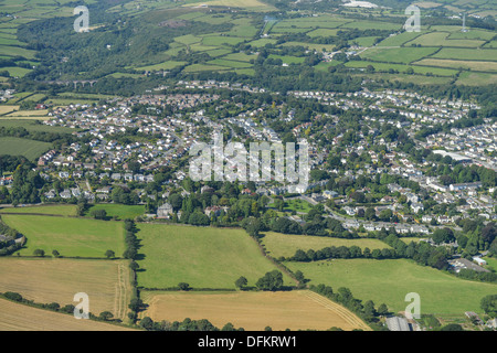 Aerial photograph of St Austell Cornwall Stock Photo